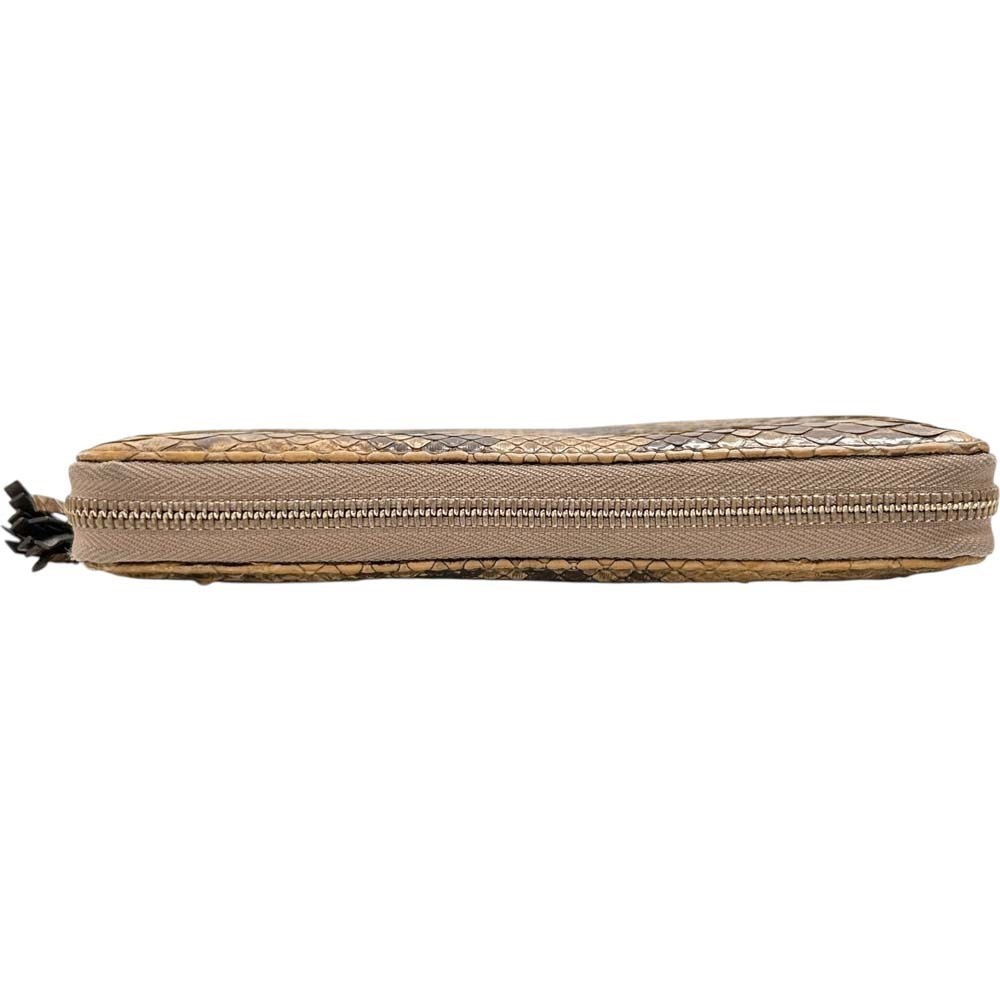 Gucci Python Zip Around Wallet Beige - image 6